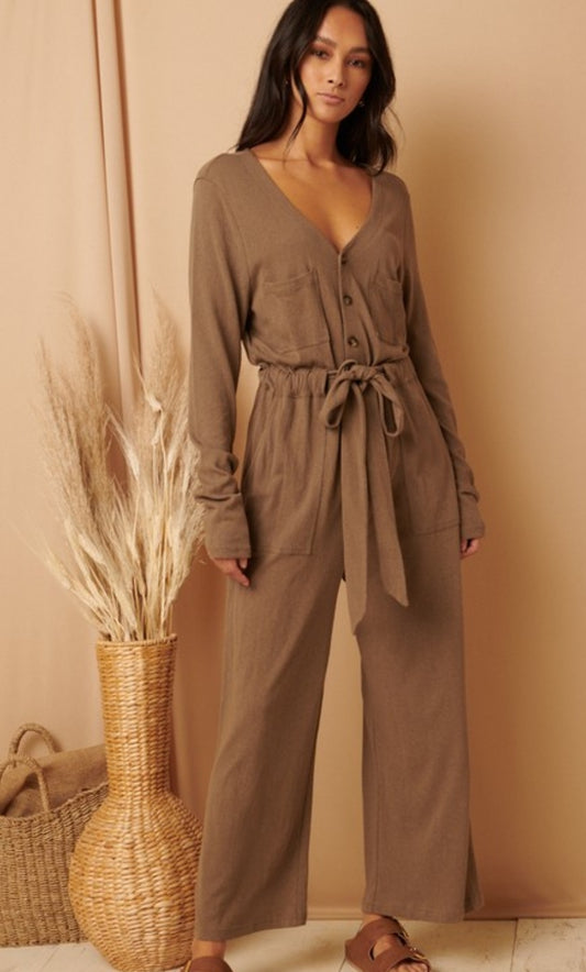 Brown jumpsuit