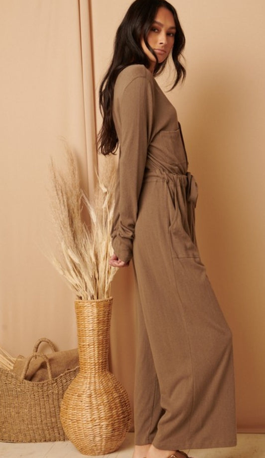 Brown jumpsuit