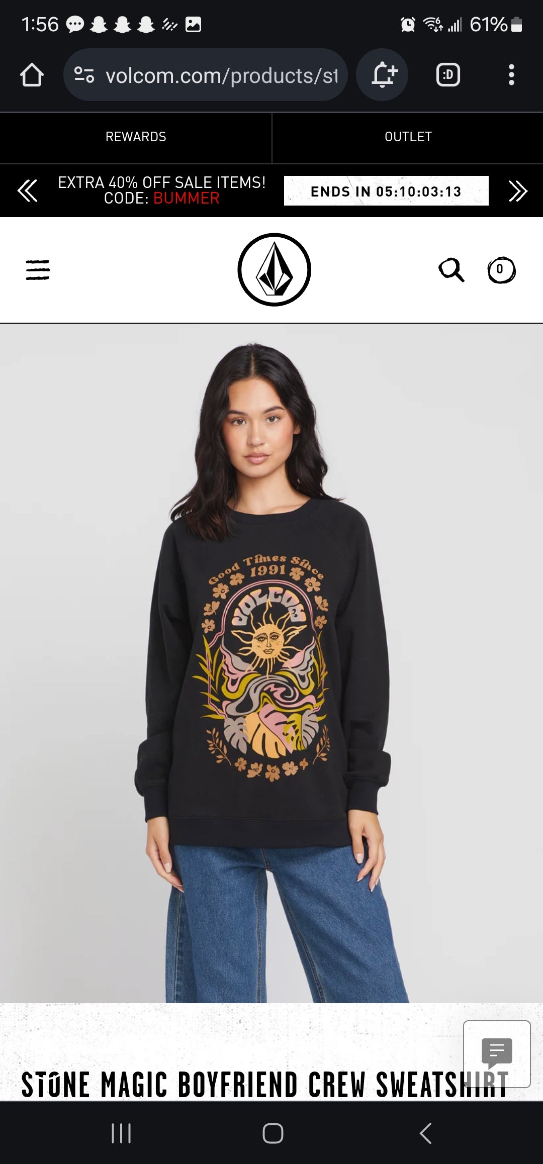Magic Boyfriend Crew Sweatshirt