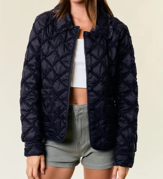 Quilted black jacket