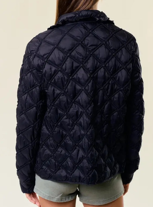 Quilted black jacket