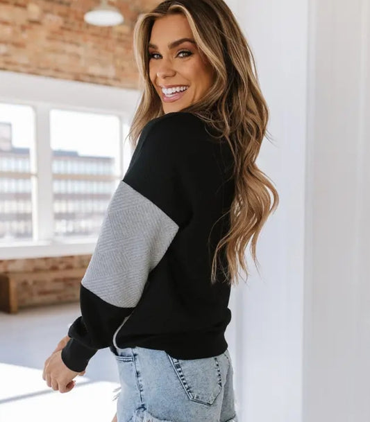 Wes Color Block Top