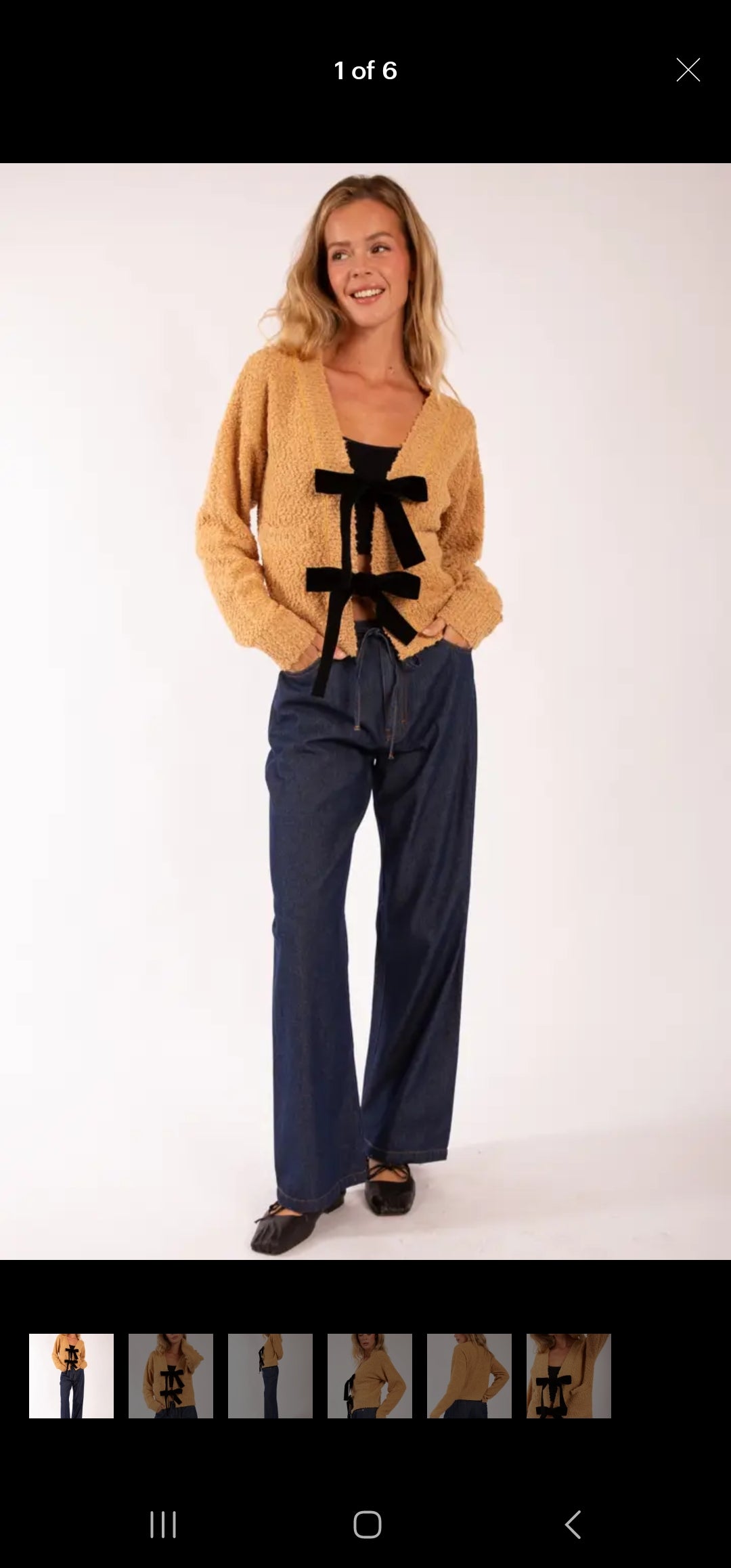 Cozy Cardigan With Bow Detail