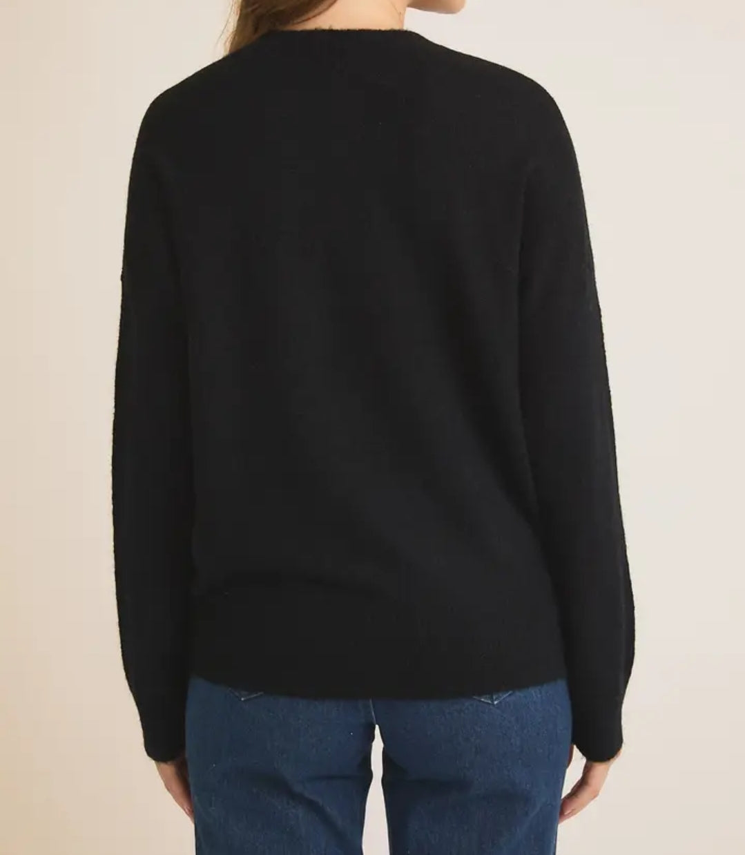 Black sweater Holly Jolly Babe