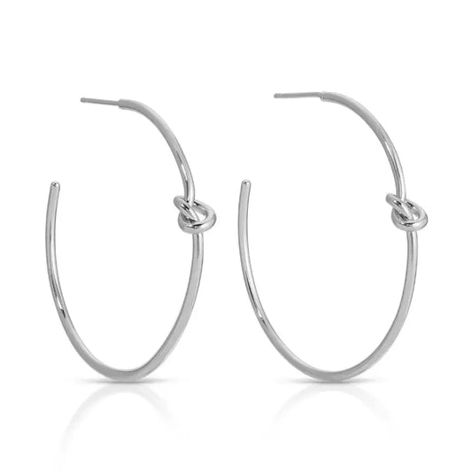 Delicate Knot Hoop