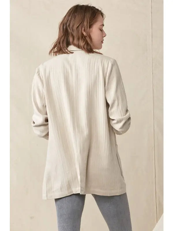 Oversized Double Pocket Blazer