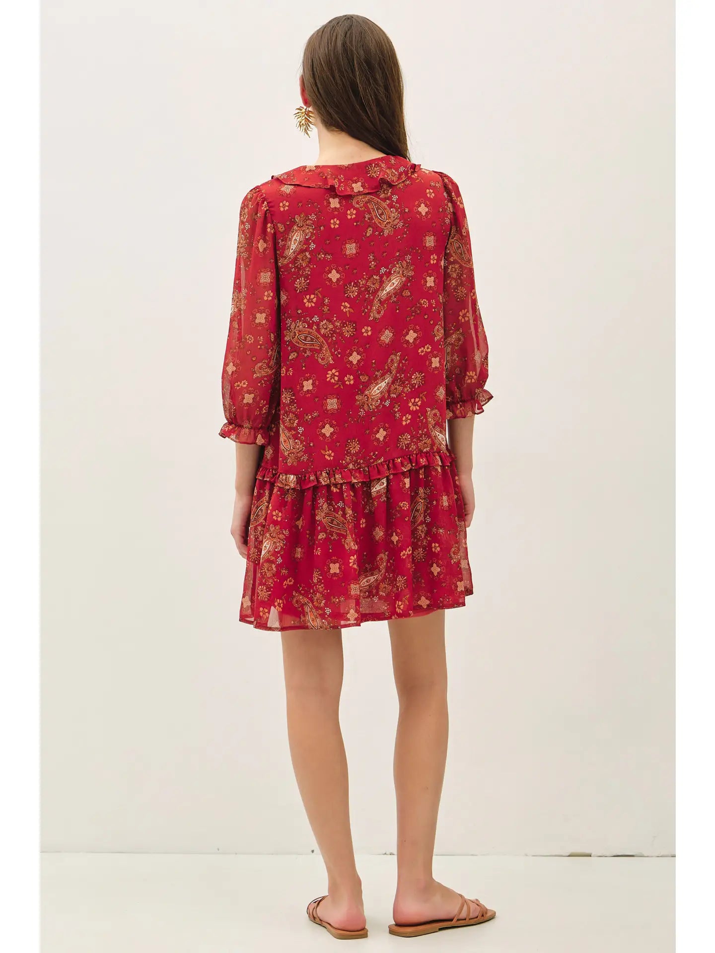 Desert Rose Ruffle Dress 🌹