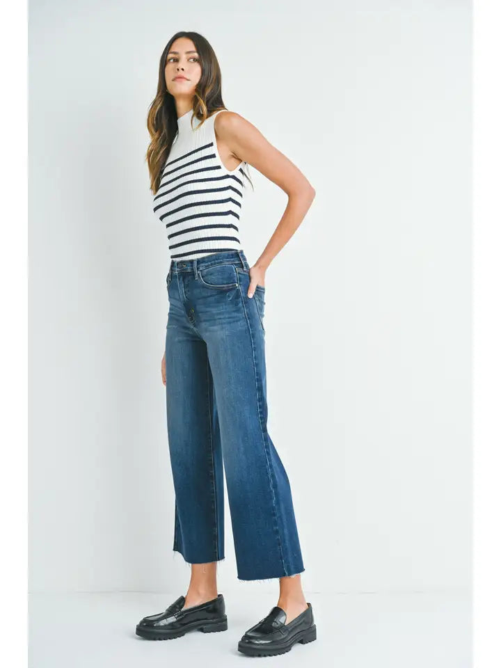 BP460J - Dk - Scissor Cut Wide Leg