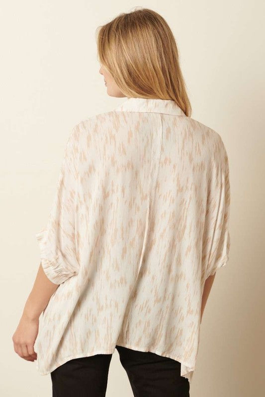 Gauze Bubble Blouse