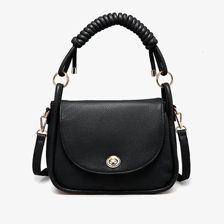 Effie Messenger Satchel Bag – Knotted Handle