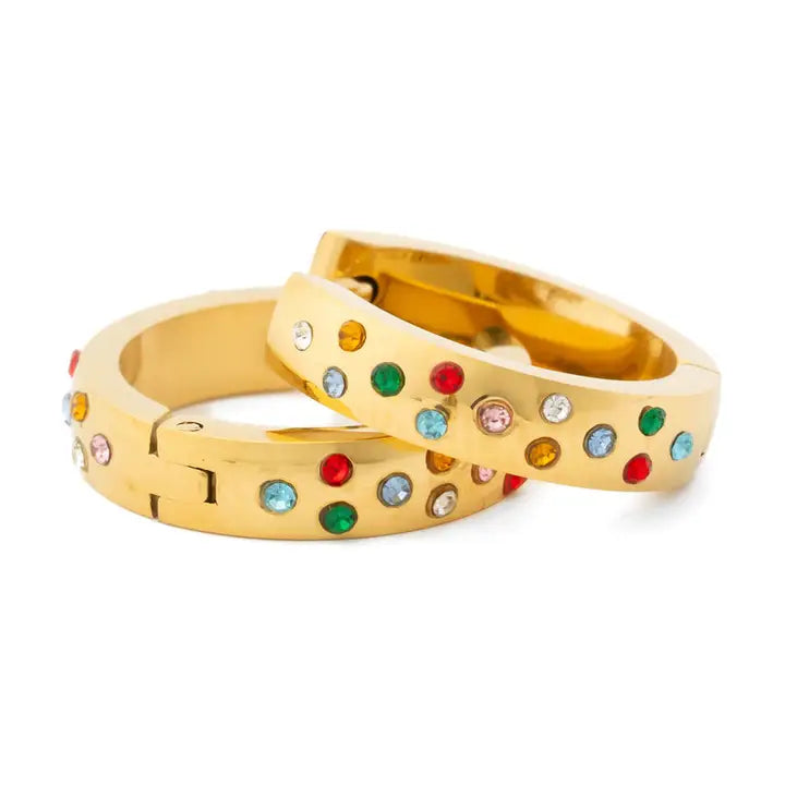 Confetti Hoop Earring - Hypoallergenic