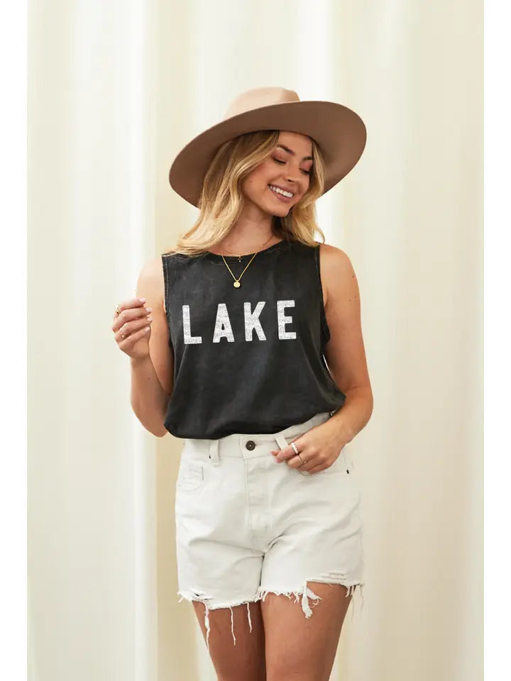Lake Mineral Graphic Tank Top