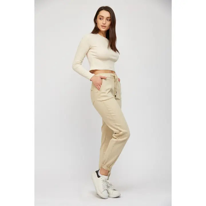 High Rise Jogger Crop
