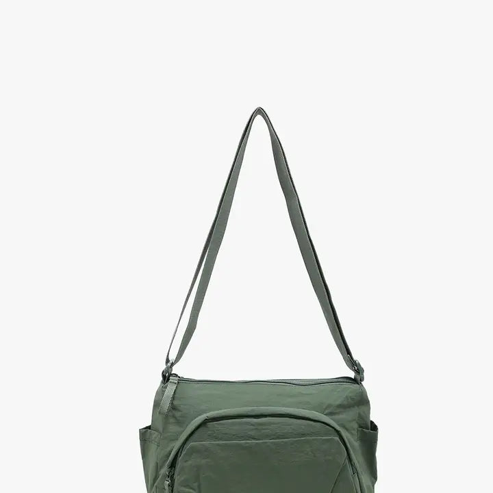 Arleth Nylon Multi-Compartment Crossbody Bag