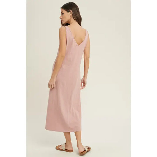 Long Mauve Maxi Dress