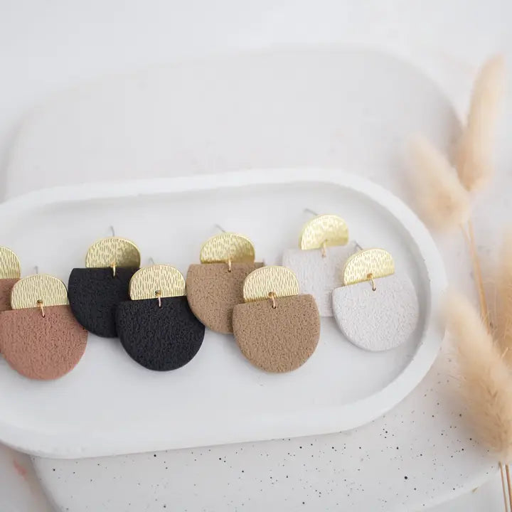 Clay Earrings | Simple Dangles | All Things Neutral Collection