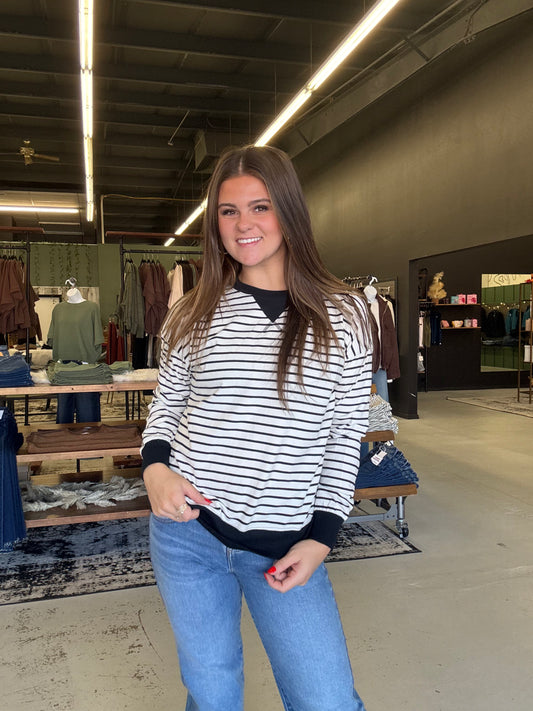 Sideline Stripe Pullover