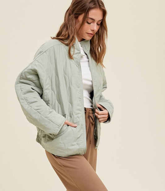 Quilted Jacket with Pockets