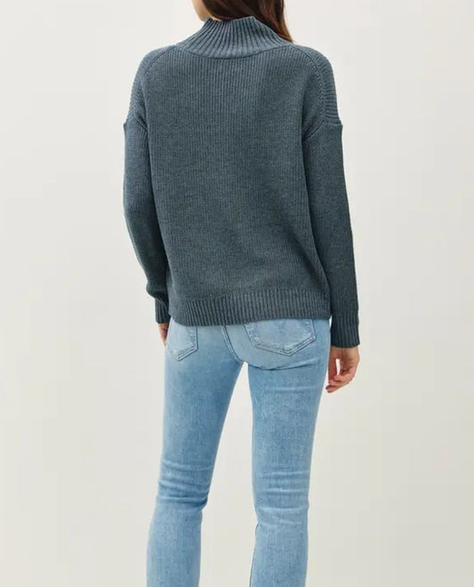 Ribbed Turtleneck Oversized Sweater