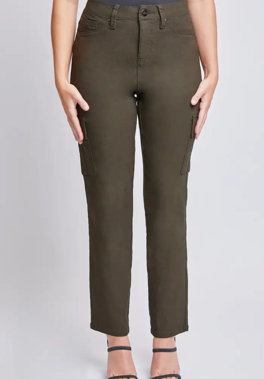 Missy Hyperstretch High Rise Straight Leg Cargo
