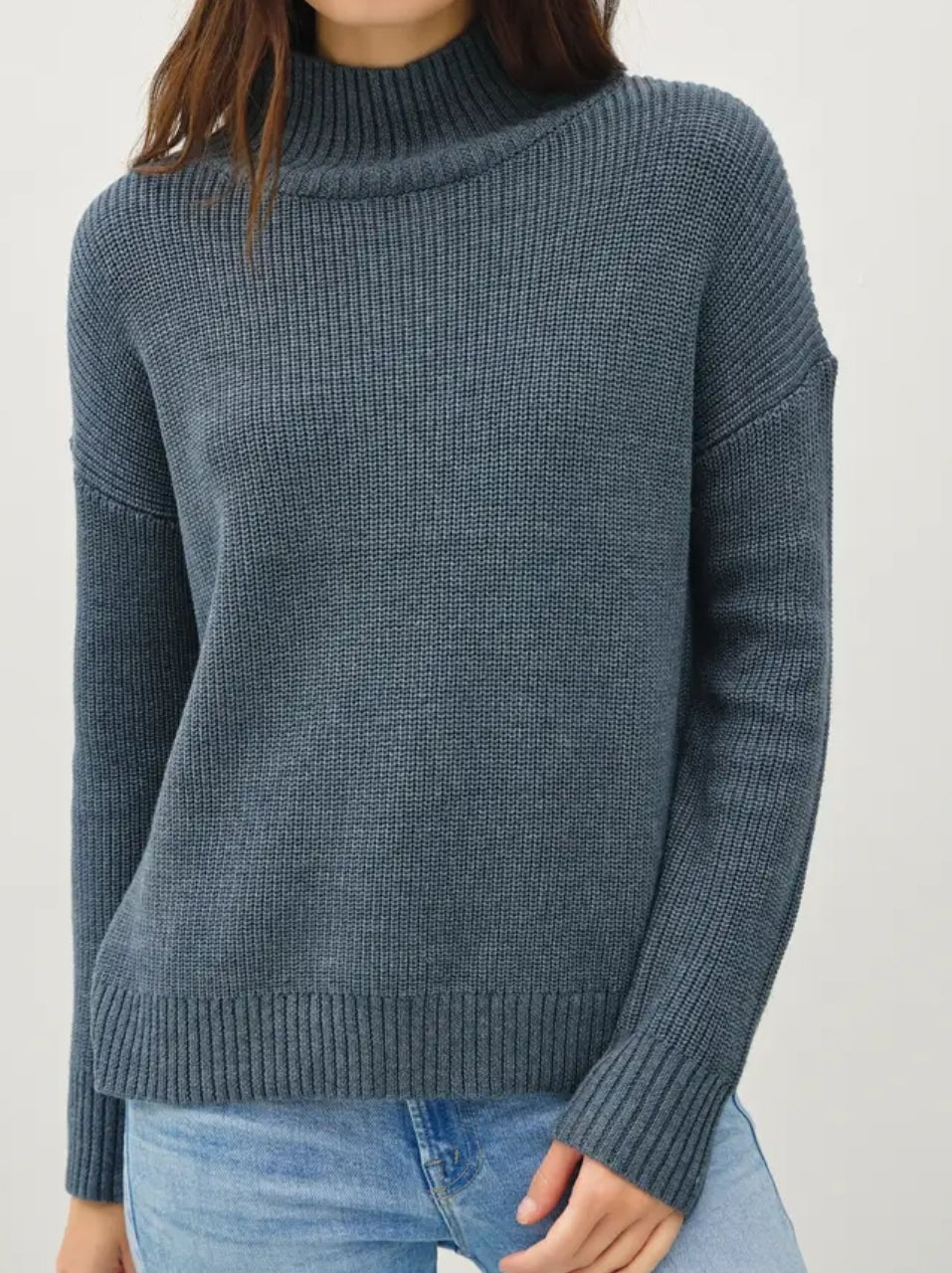 Ribbed Turtleneck Oversized Sweater