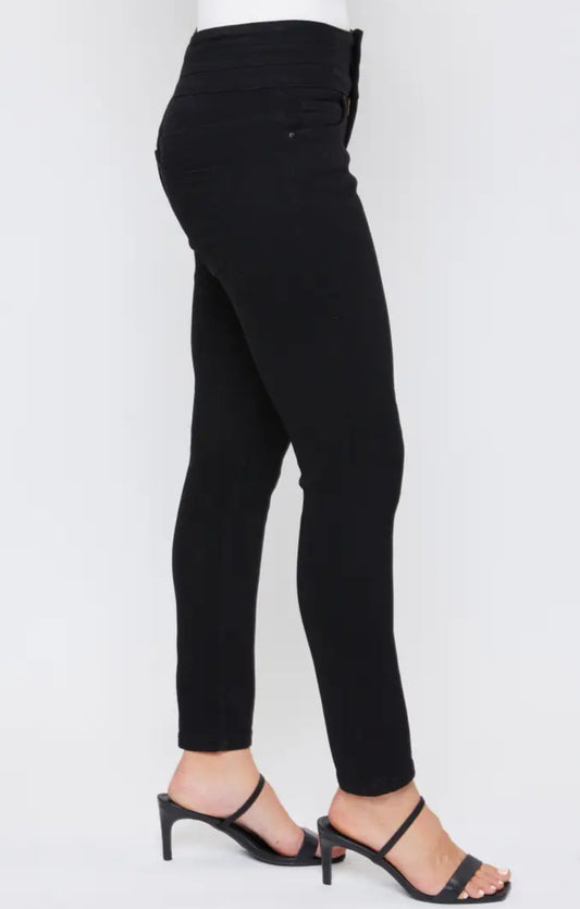 Missy Fashion First Mid-Rise 3-Button Skinny Jean