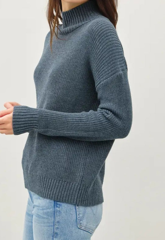 Ribbed Turtleneck Oversized Sweater