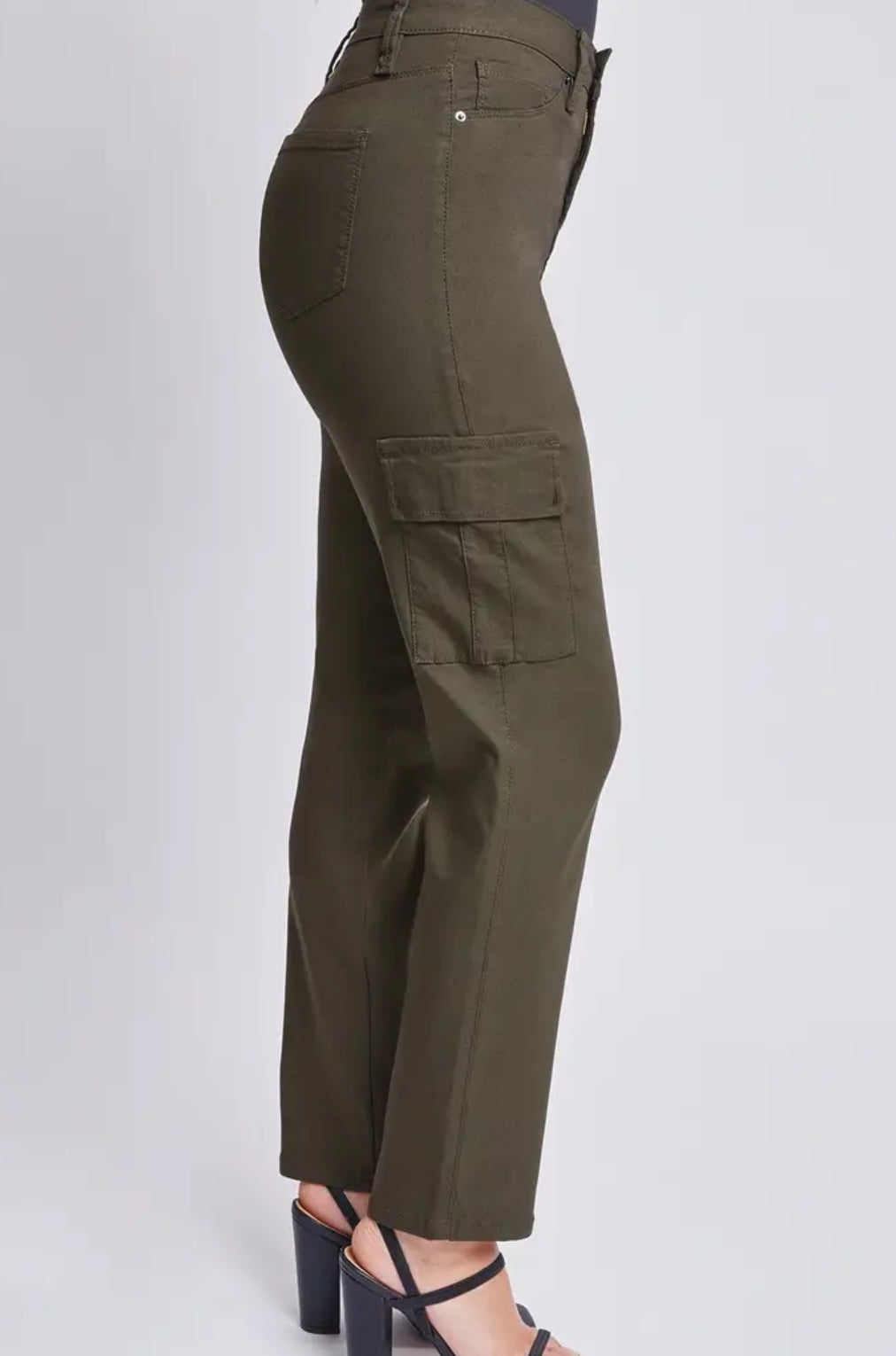 Missy Hyperstretch High Rise Straight Leg Cargo