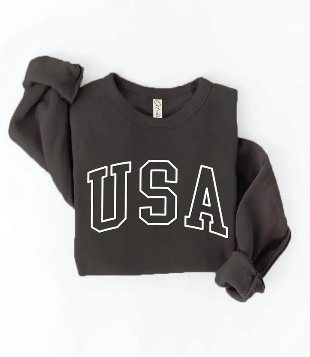 USA Puff Print Graphic Sweatshirt!