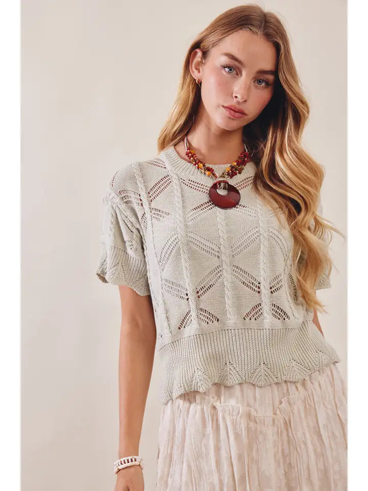 Coastal Breeze Knit Top