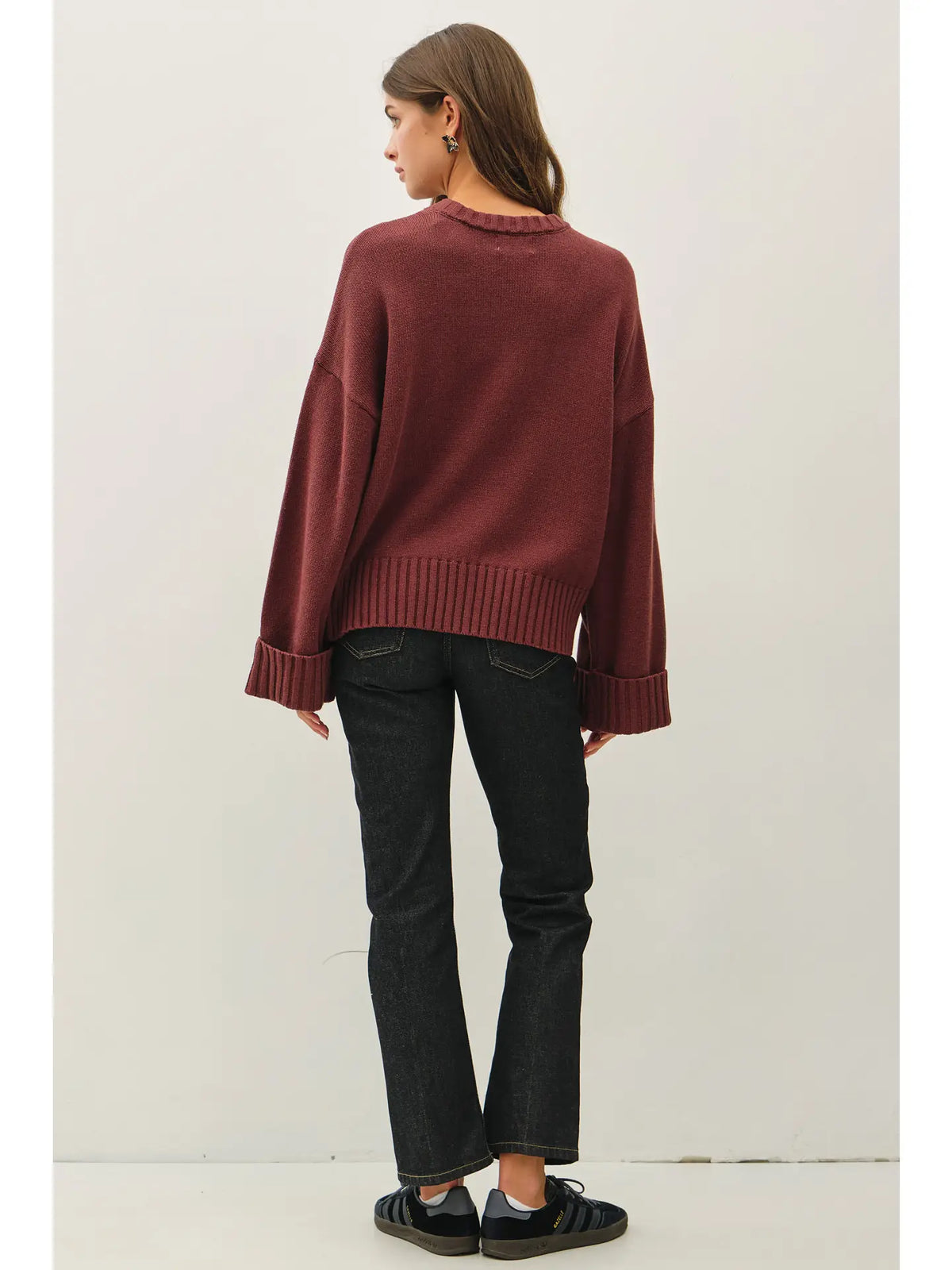 Wide Cuff Oversized Sweater