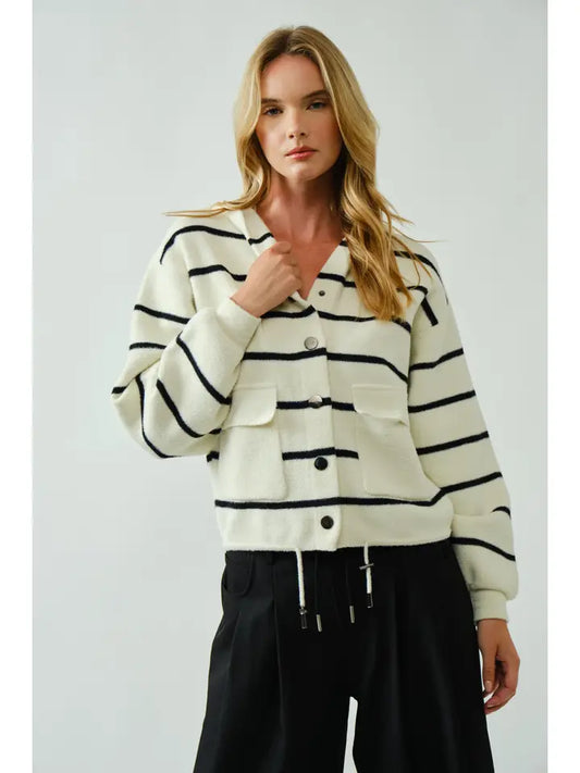 Cozy Soft Hooded Sweater Cardigan