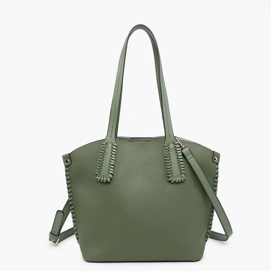 Micah Whipstitch 3-Compartment Tote