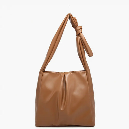 Jolene Pleated Hobo w/ Knotted Handle