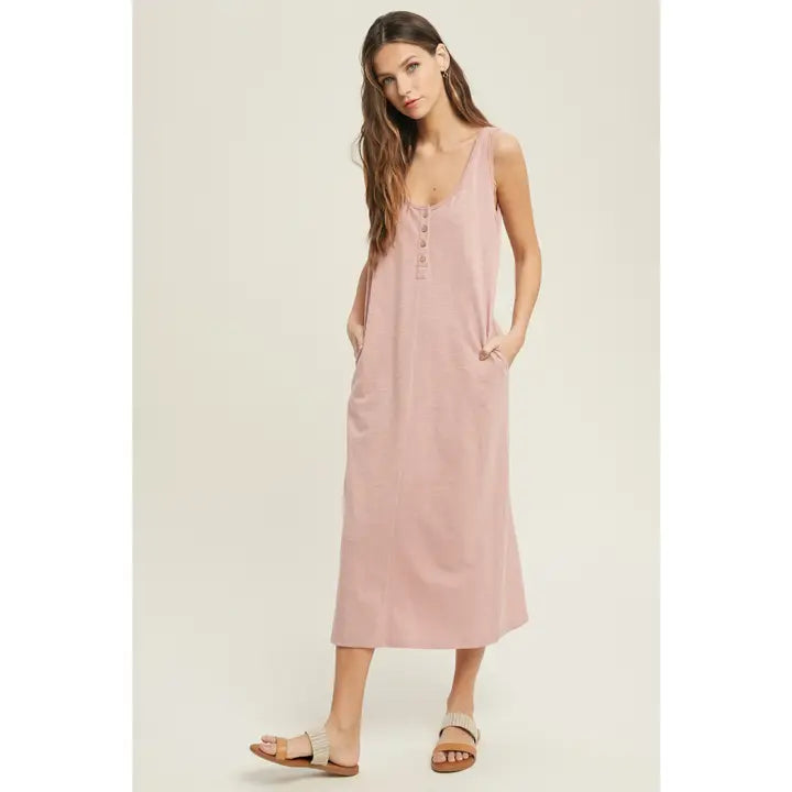Long Mauve Maxi Dress