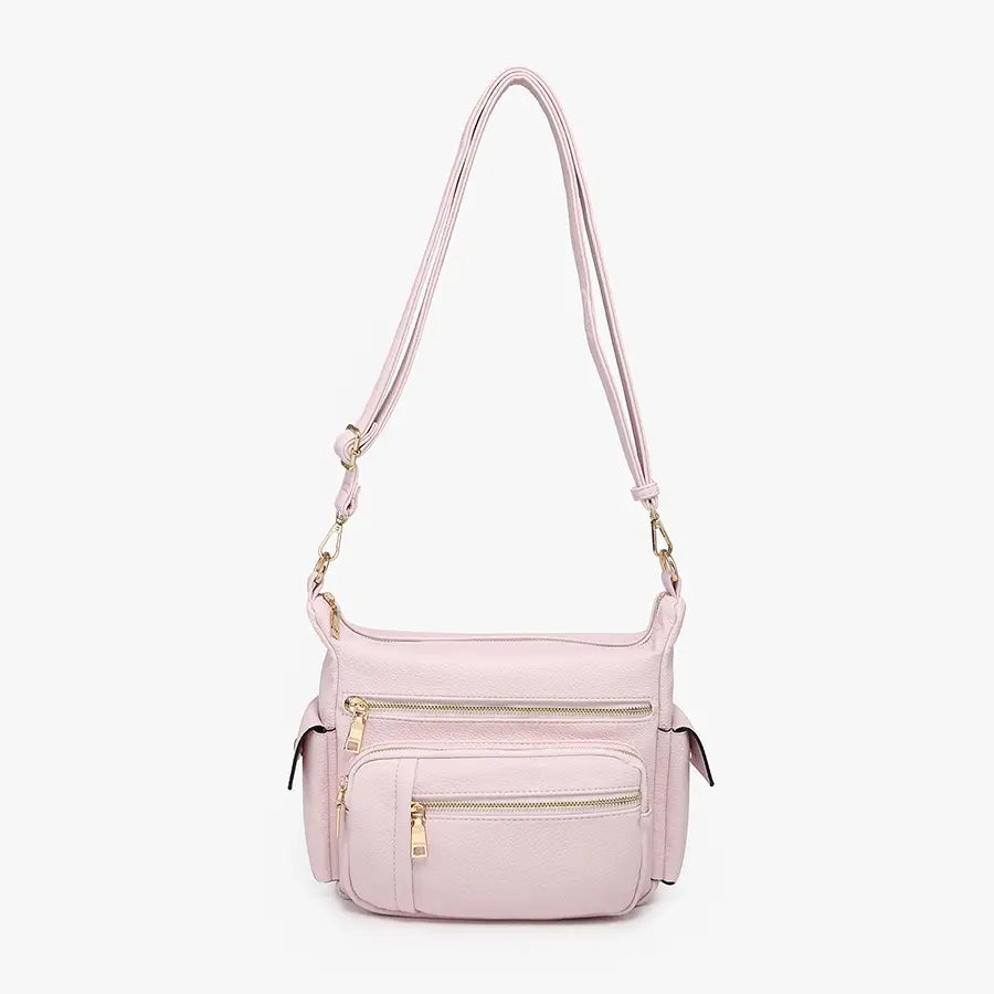Nicole Multi-Zip Crossbody w/ Side Pockets