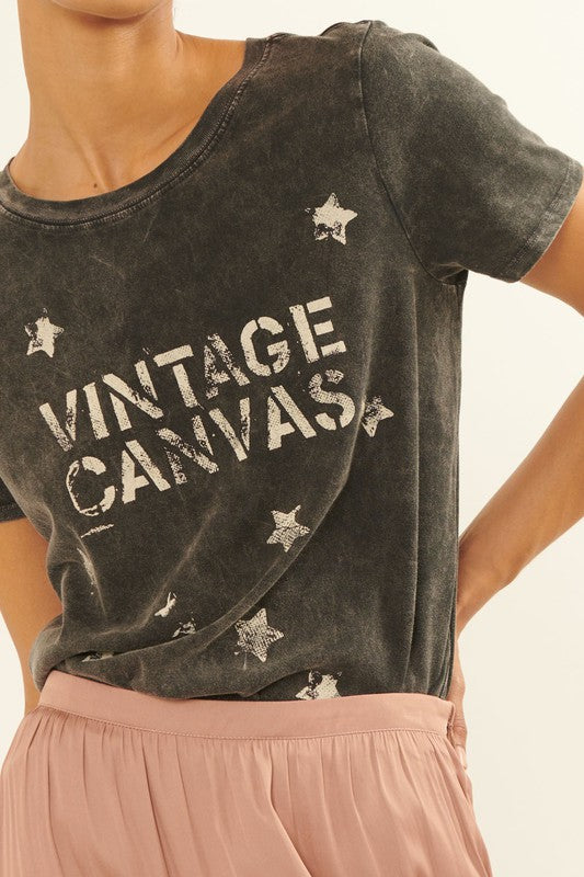 Vintage Canvas Mineral Washed Graphic Tee