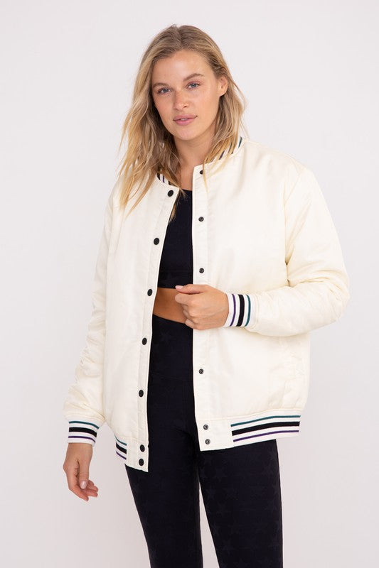 Oversized Letterman Style Jacket