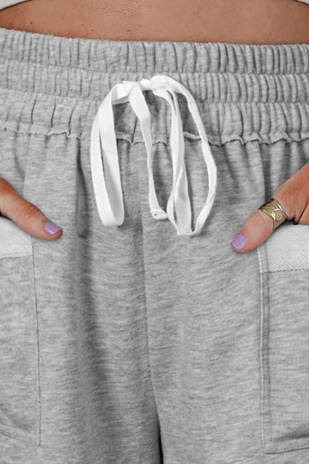 Pre-Order Drawstring High Waist Shorts with Pockets