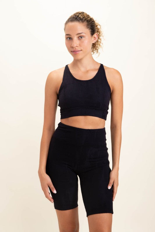 Textured Stucco Jacquard TACTEL Sports Bra