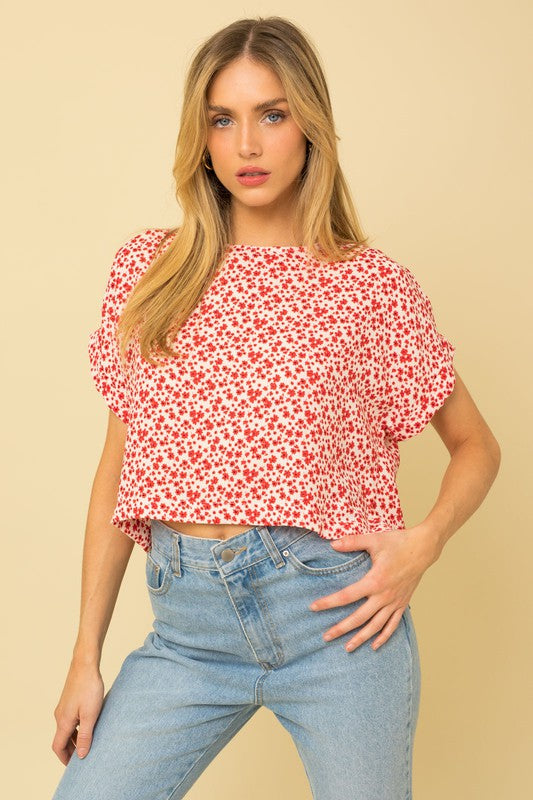Ditsy Blouse Top