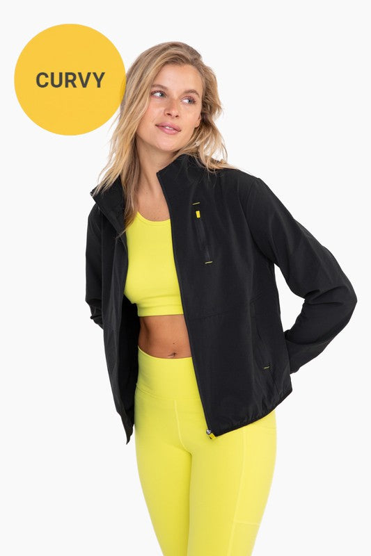CURVY Water-Resistant Running Jacket