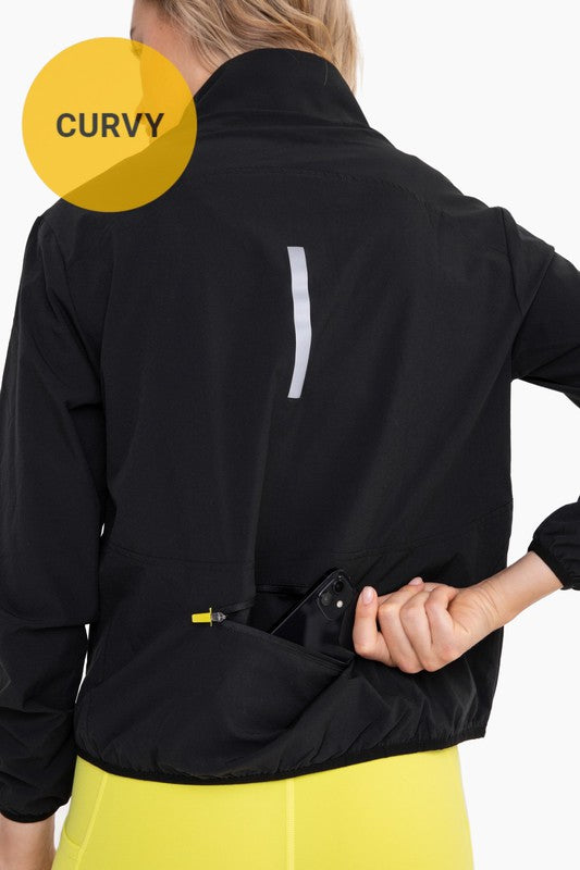 CURVY Water-Resistant Running Jacket