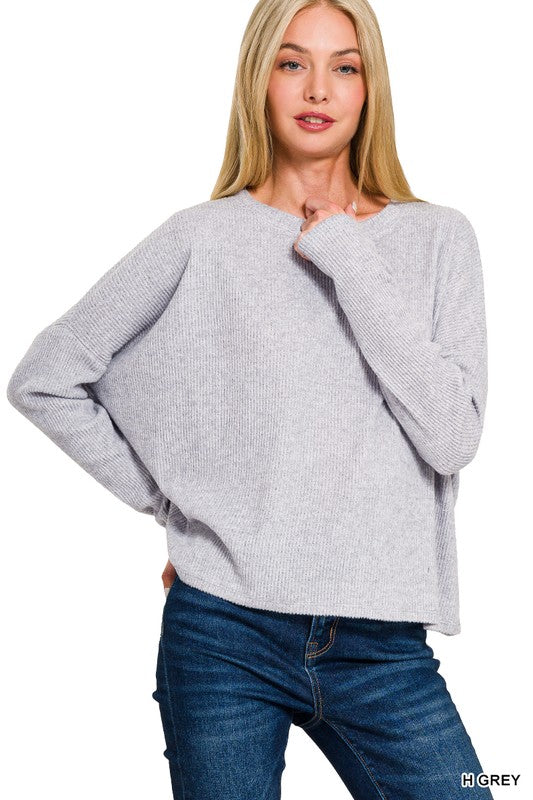 Pre-Order Ribbed Dolman Layering Top!