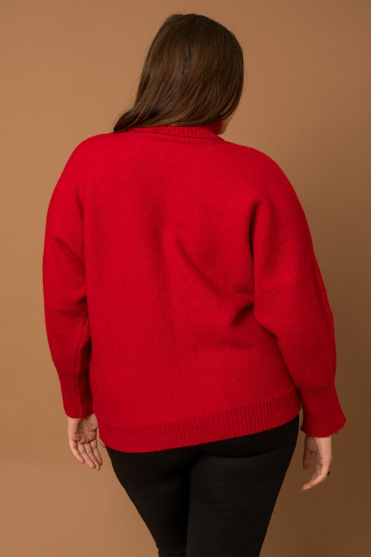 Curvy Merry Sweater