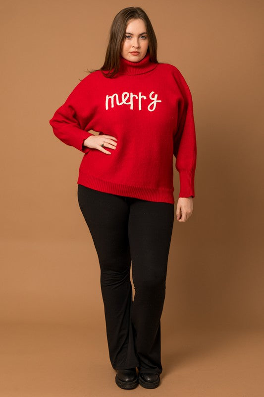 Curvy Merry Sweater