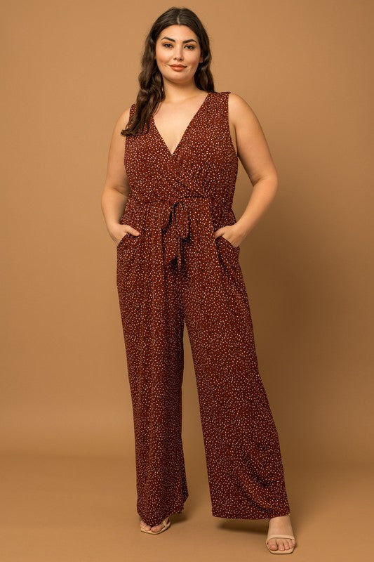 Sleeveless Wrap Jumpusit