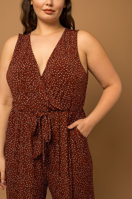 Sleeveless Wrap Jumpusit