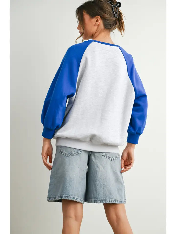 Sweet Varsity Oversized Shirt