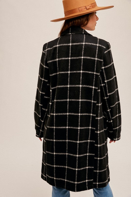 Grid Pattern Coat